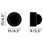 Spot Round Black Tom Dixon, настенный светильник — фото 1