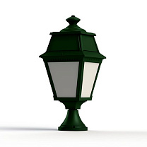 Avenue 2 N° 5; Opal PMMA Built-in LED 2700°K warm white 13W; British green