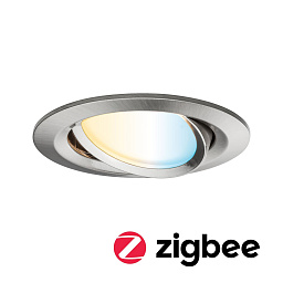 92961 Paulmann Zigbee встраиваемый светильник Zigbee с серебристым корпусом