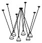 Подвесной светильник Les Acrobates de Gras N°326 Round XL DCW éditions, чёрный, плафоны чёрные 326 P ROUND XL BL-BL — фото 1
