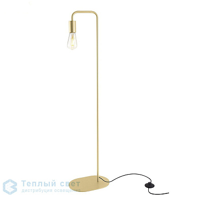 напольный светильник с держателем для лампы E27 белого цвета