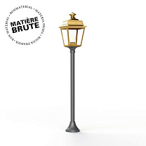 Place des Vosges 1 Tradition N° 10; Clear glass E27 105W; Raw brass