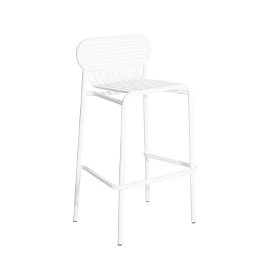 M0745409 WEEK-END Petite Friture Барный стул садовый металлический белый H80