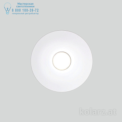 Kolarz CIRCLE A1336.11.1.W потолочный светильник белый ø25cm высота 3cm 1 лампа gx53