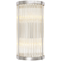 Allen Small Linear Sconce полированный никель и стеклянные стержни