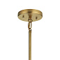 Darton 13.75" 3 Light Convertible Pendant/Semi Flush with Clear Glass Brushed Natural Brass подвесной светильник 52125BNB Kichler