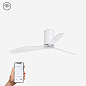 32039WP Faro MINI TUBE FAN потолочный вентилятор SMART Ø1280 3 лопасти матовый белый — фото 1