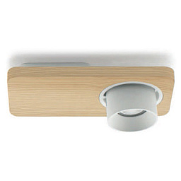 8462 Linea Light Group Beebo бра с регулируемым прожектором и деревянной панелью цвета светлый дуб