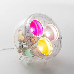 0324010APP Artemide Yang торшер с полусферическим корпусом и разноцветной RGB-подсветкой