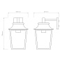 1340004 Richmond Wall Lantern 200 Astro lighting фонарь текстурированный чёрный — фото 2