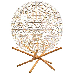 8718282360003 Moooi Raimond II торшер с шарообразным плафоном на пересекающихся деревянных опорах
