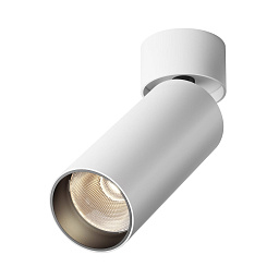 C055CL-L12W3K-W-W Maytoni Focus потолочный светильник белого цвета с цилиндрическим корпусом