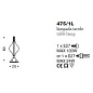 IDL Crystal Moon 475/1L настольная лампа — фото 3