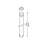 Stik 60 Flat Opal Bollard 750 Lombardo садовый столбик высокий опаловый — фото 6
