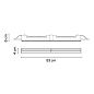 358011/10 Vibia Line Декоративная накладка на стену 53 x 4 см - потолочный светильник 3580 — фото 1
