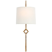 Cranston Small Sconce позолоченное железо с льняным абажуром