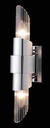 JUSTO AP2 CHROME Crystal Lux JUSTO настенное бра с прозрачными стеклянными пластинами и хромированной основой