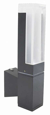 уличный настенный светильник с вертикальной вставкой