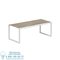 NINIX СТОЛ 200X90CM РАМА БЕЛАЯ + КЕРАМИКА TERRA SABBIA Royal Botania