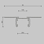 TRX172-121B Maytoni Busbar trunkings Basity Шинопровод встраиваемый Черный — фото 6