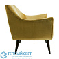 Leandro Settee Marigold Velvet Grey Ash мягкое сиденье Arteriors 8163 — фото 2
