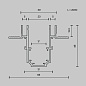 TRX034LS-222B Maytoni Busbar trunkings Exility Шинопровод встраиваемый Черный — фото 6