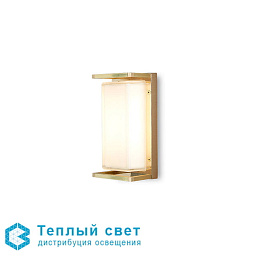 уличный настенный светильник с вертикальным корпусом и стеклянной вставкой