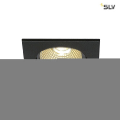 встраиваемый потолочный светильник квадратной формы черного цвета