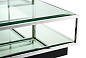 111074 Coffee Table Tortona polished stainless steel S/4 кофейная карта Eichholtz