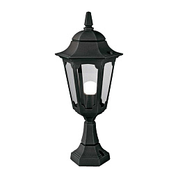 PR4-BLACK Elstead Parish уличный фонарь на тумбе с классическим шестигранным корпусом