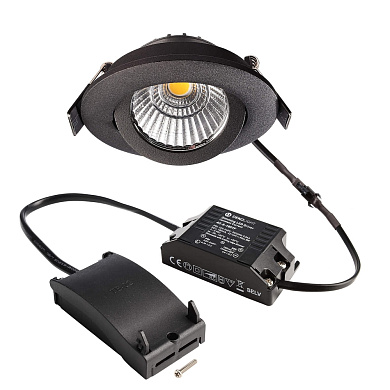 565382 Deko-Light Dione встраиваемый потолочный светильник черный белый