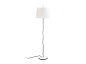 24036-08 MONTREAL WHITE FLOOR LAMP BEIGE LAMPSHADE торшер Faro barcelona — фото 1