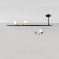 Yanzi Suspension SC 1, шлифованная латунь / белый / чёрный