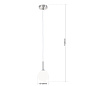 HL 6-1803/1 satin Suspension lamp SNOWWHITE, 1-lamp, satin Orion — фото 6