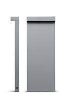 Minilook боллард односторонний H. 580mm серый алюминий 2700 K 8.9 Вт