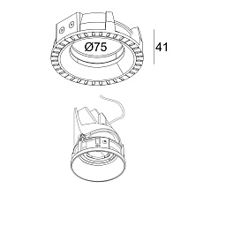 MOUNTING KIT DEEP ENTERO RD-S TRIMLESS Delta Light OPTIONS монтажный комлект