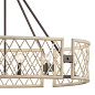Oana 6 Light Oval Chandelier White Washed Wood люстра 52078WWW Kichler — фото 3