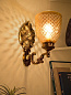 Fos Lighting Elegant Golden Betel Leaf Aluminium 1 Light Wall Sonce бра FOS Lighting Paan-Allu-TrophyLust-WL1