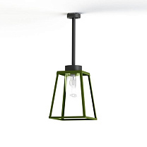 Lampiok 2 N° 1; Clear glass E27 52W; Fern green