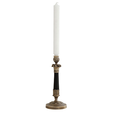 108568 Candle Holder Emilion antique brass finish подсвечник Eichholtz