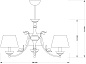 Люстра Kutek Classic Casamia Lampshade CAS-ZW-3(PA) — фото 1