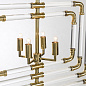 Spiral Acrylic Stream 5 Layer Brass by Nellcote потолочная лампа Sonder Living 1007256