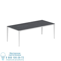 СТОЛ U-NITE 220X100CM БЕЛЫЙ С КЕРАМИЧЕСКОЙ СТОЛЕШНИЦЕЙ ИЗ NERO MARQUINA Royal Botania