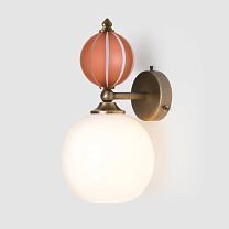Striped Pop Petite Wall Light персиковый-белая полоска