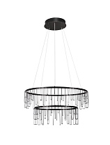 Triac Dimmable Black Chrome & Black Aluminium LED 41 Watt 220-240 Volt 3317Lm IP20 3000K D:65 H:150 cm