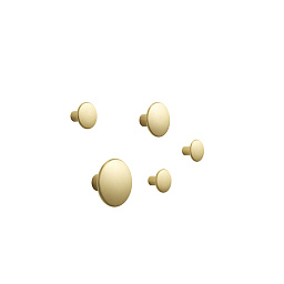 DOTMES503 Muuto Dots набор настенных металлических крючков латунных 5 штук