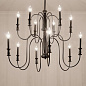 Karthe 12 Light Chandelier Black люстра 52472BK Kichler — фото 2