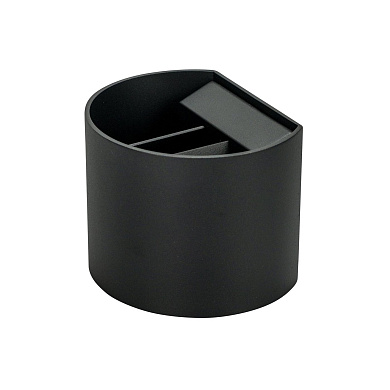 настенный уличный светильник цилиндрической формы с верхним выходом света