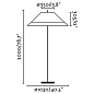 71569-08 SAIGON OUT FLOOR LAMP 2M W100 BASE CONCRETE  Faro barcelona — фото 4
