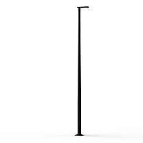 Hector N° 3; Toughened clear glass Built-in LED 3000°K warm white SYM 26W; Black grey